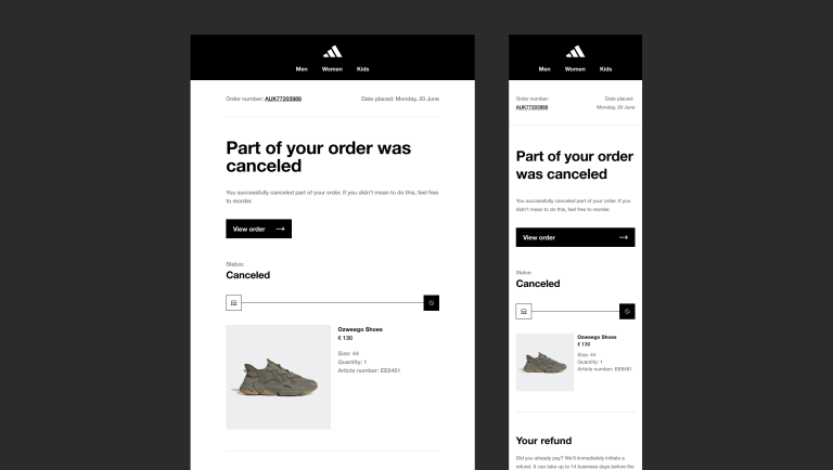 Email Redesign at Adidas